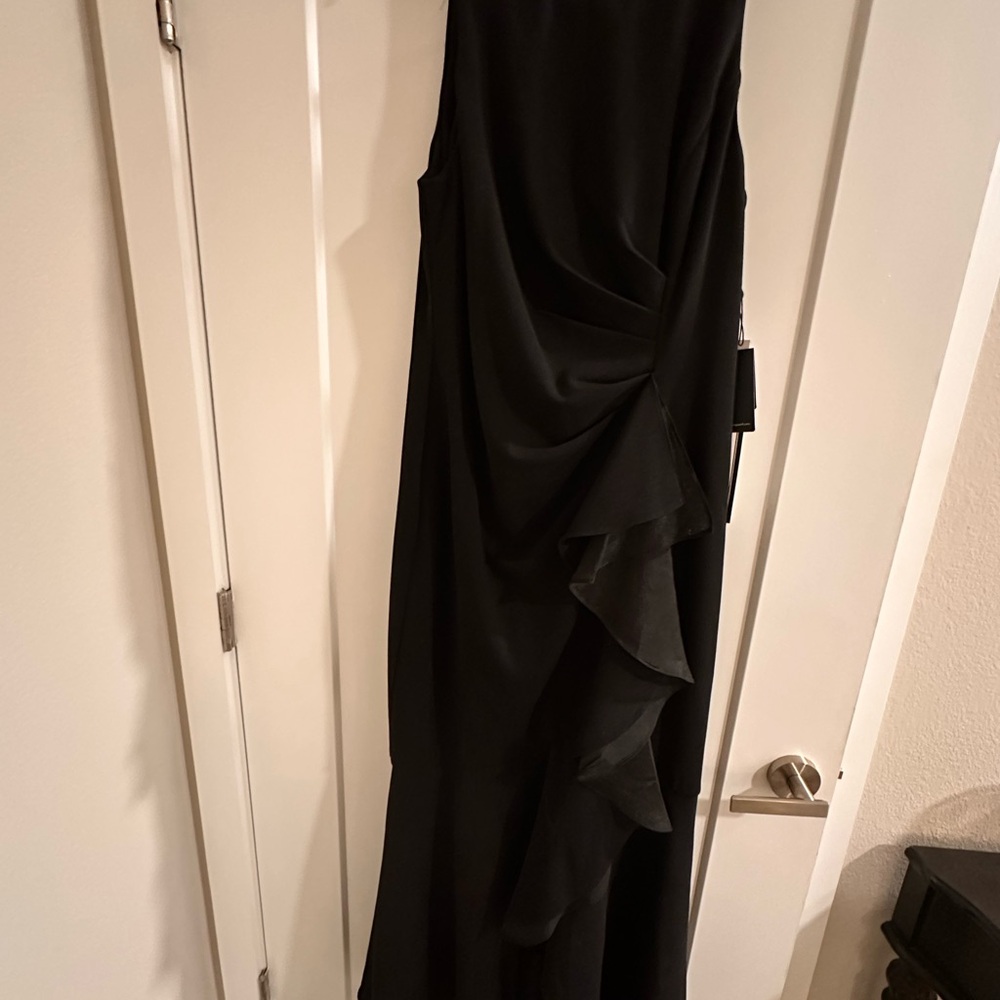 Adrianna Papell Black Asymmetrical Dress